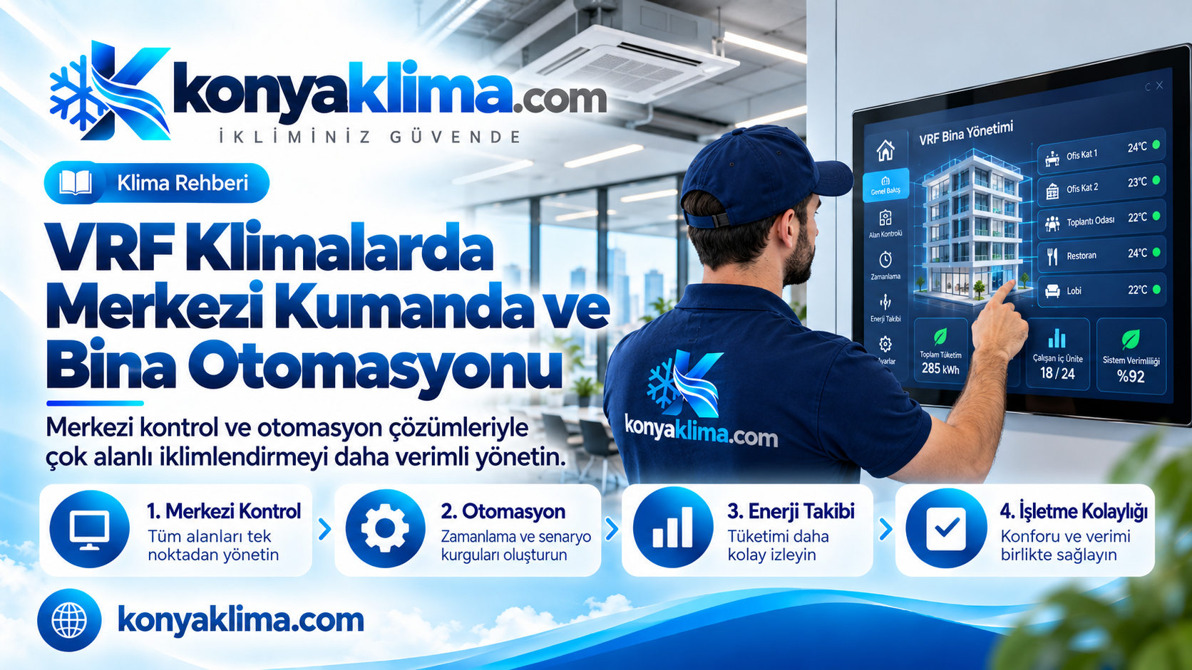 VRF Klimalarda Merkezi Kumanda ve Bina Otomasyonu